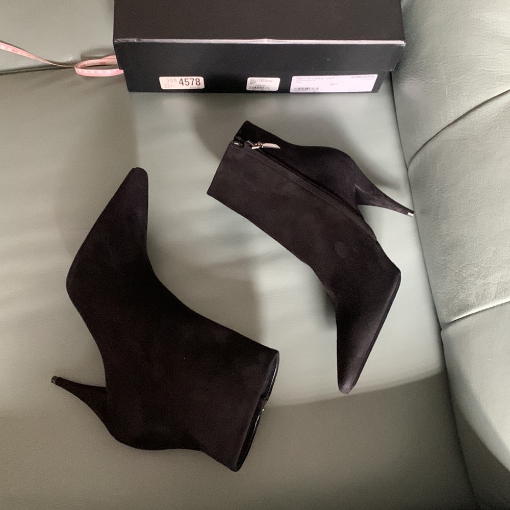 Saint Laurent  NWT Authentic Kiki Suede Ankle Boots